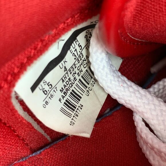 Nike Air Jordan 1 Retro Low Womens Size 6.5 Shoes OG Gym Red Leather Sneakers - Picture 8 of 9